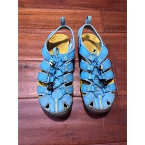 KEEN Clearwater CNX Norse Blue Super Lemon Sport Sandals Gorpcore / Wmns Size 10